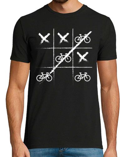 Camiseta Juego Tres en Raya Bici Bicicletas Blan - latostadora.com - Modalova