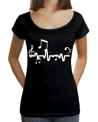 Camiseta mujer latido del corazón música notas musical - latostadora.com - Modalova