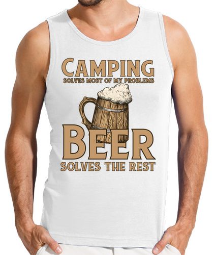 Camiseta Hombre Sin Mangas refranes de camping laTostadora - latostadora.com - Modalova