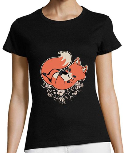 Camiseta Mujer Manga Corta zorro sakura laTostadora - latostadora.com - Modalova