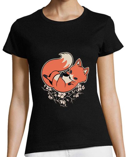 Camiseta mujer zorro sakura - latostadora.com - Modalova