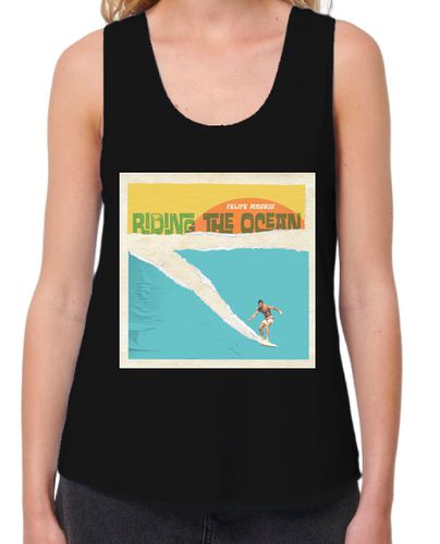 Camiseta mujer Riding the Ocean, sin mangas - latostadora.com - Modalova