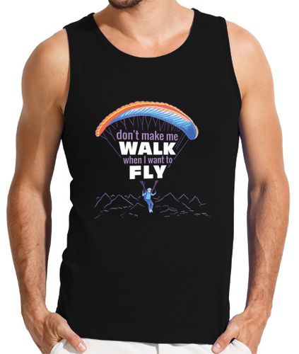 Camiseta Hombre Sin Mangas divertido parapente no me hagas caminar laTostadora - latostadora.com - Modalova