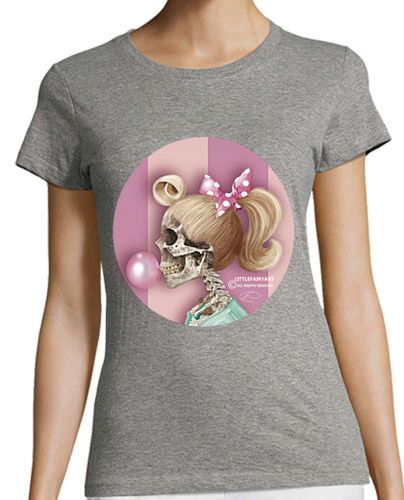 Camiseta mujer Pin Up Skull Gum - latostadora.com - Modalova