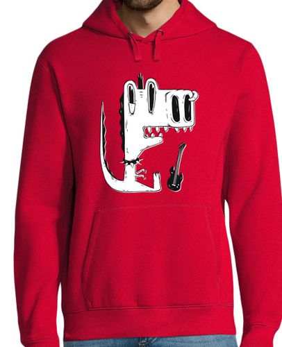 Sudadera Con Capucha Para Hombre dinosaurio punk rock laTostadora - latostadora.com - Modalova