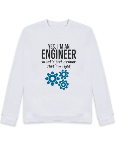 Sudadera Sin Capucha Unisex ingeniero técnico dicho gracioso para laTostadora - latostadora.com - Modalova