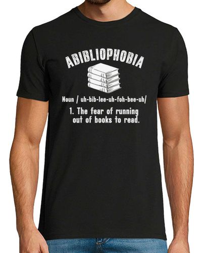 Camiseta Abibliophobia Definition Bookworm Reader Books - latostadora.com - Modalova