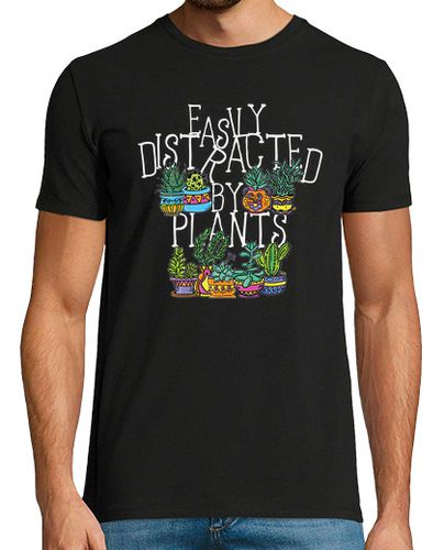 Camiseta Easily Distracted Plants Botany Teacher Planting laTostadora - latostadora.com - Modalova