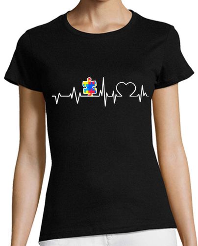 Camiseta mujer conciencia del autismo latidos del cora - latostadora.com - Modalova