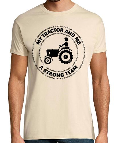 Camiseta mi tractor y yo un equipo fuerte negro - latostadora.com - Modalova
