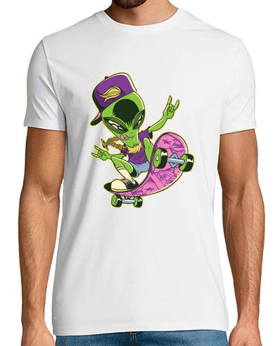 Camiseta skater alien skateboarding regalo para - latostadora.com - Modalova