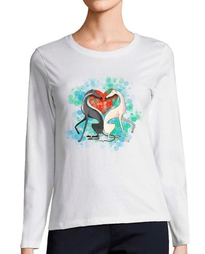 Camiseta mujer Corazón galgo simétrico laTostadora - latostadora.com - Modalova