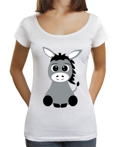 Camiseta Mujer Cuello Ancho Loose Fit este niño ama a los burros burro de los laTostadora - latostadora.com - Modalova