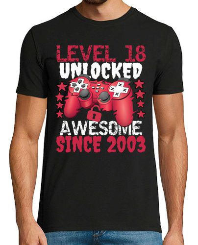 Camiseta nivel 18 desbloqueado impresionante des - latostadora.com - Modalova