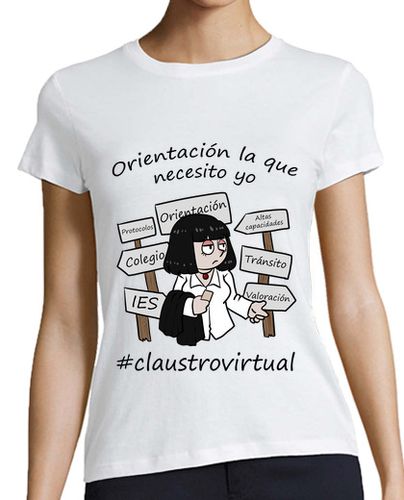 Camiseta mujer Orientación mujer negro - latostadora.com - Modalova
