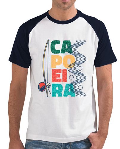 Camiseta Hombre Estilo Béisbol berimbau capoeira laTostadora - latostadora.com - Modalova