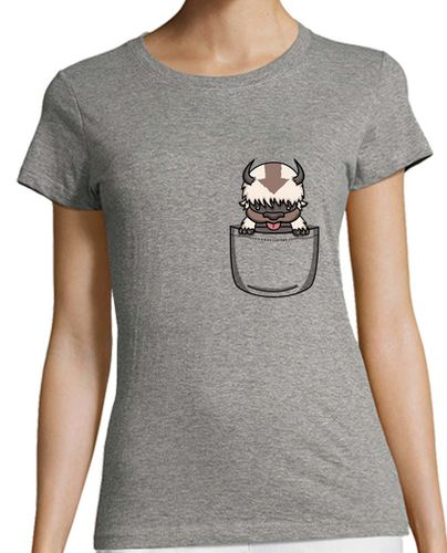Camiseta mujer Bisonte volador de bolsillo - Camiseta mujer - latostadora.com - Modalova