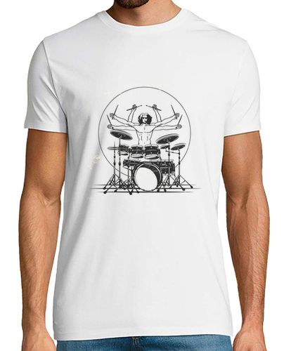 Camiseta diseño de baterista vitruviano - latostadora.com - Modalova