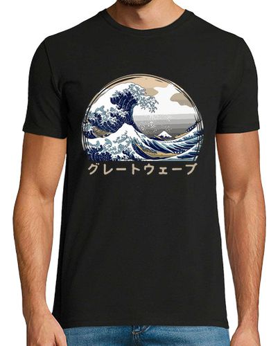 Camiseta la gran ola kanagawa arte japonés - latostadora.com - Modalova