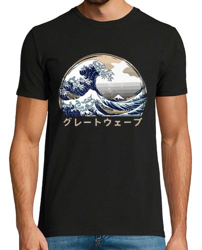 Camiseta la gran ola kanagawa arte japonés laTostadora - latostadora.com - Modalova