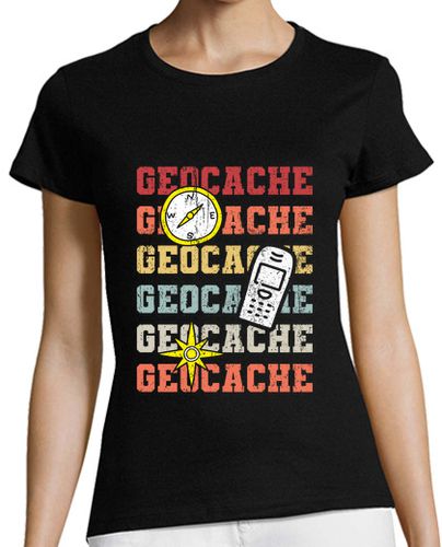 Camiseta Mujer Manga Corta dicho de geocaching laTostadora - latostadora.com - Modalova