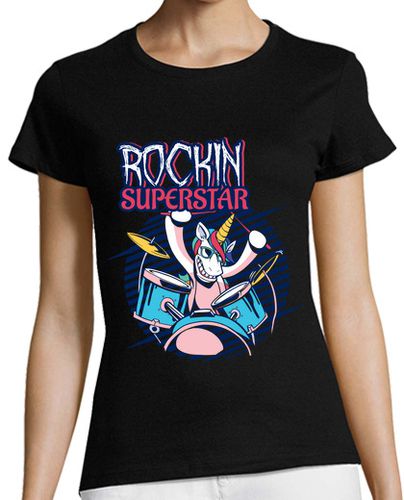 Camiseta Mujer Manga Corta unicornio de roca laTostadora - latostadora.com - Modalova