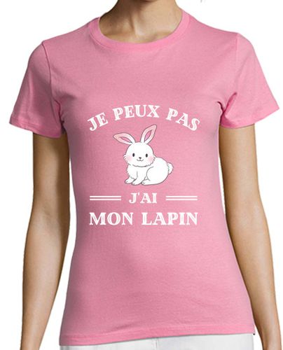 Camiseta mujer no puedo tener una mujer de conejo de humor de conejo - latostadora.com - Modalova