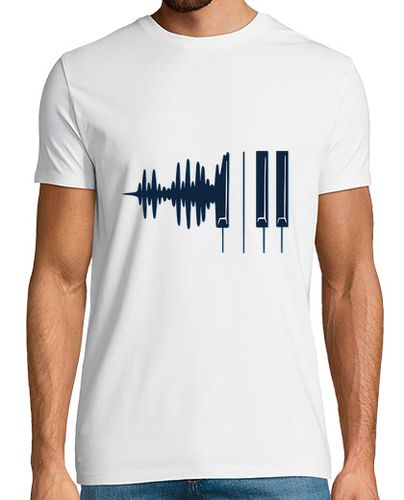 Camiseta ondas de sonido de piano - latostadora.com - Modalova