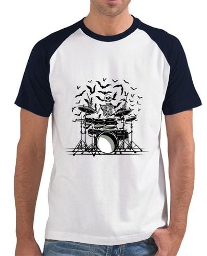 Camiseta Hombre Estilo Béisbol baterista esqueleto laTostadora - latostadora.com - Modalova