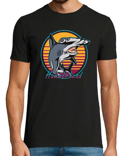 Camiseta regalo de la novedad del tiburón martillo del arte de los años 80 retro vintage - latostadora.com - Modalova