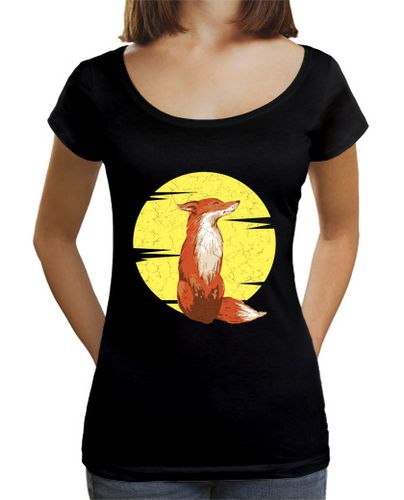 Camiseta mujer imagen de zorro luz de la luna - latostadora.com - Modalova