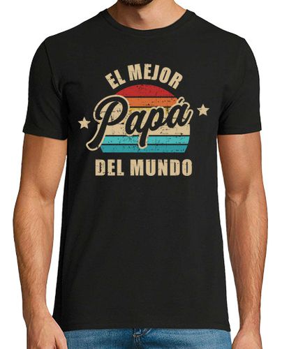 Camiseta el mejor papá del munde vintage retro - latostadora.com - Modalova