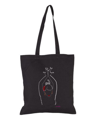 Bolsa flamenca para negro, Bolsa de tela, color negro - latostadora.com - Modalova
