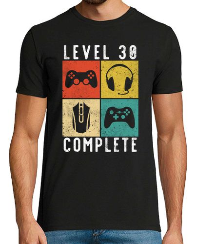 Camiseta Hombre Manga Corta Juego completo de 30 cumpleaños nivel laTostadora - latostadora.com - Modalova