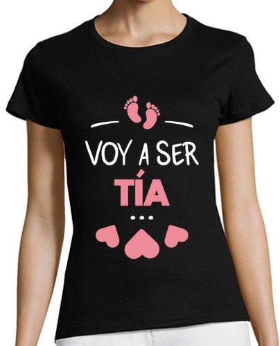 Camiseta mujer Voy a ser tia - latostadora.com - Modalova