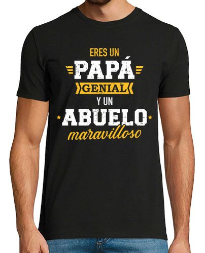 Camiseta Hombre Manga Corta eres un papá genial y abuelo maravillos laTostadora - latostadora.com - Modalova