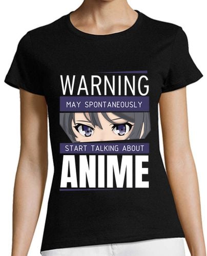 Camiseta Mujer Manga Corta tema de conversación de anime laTostadora - latostadora.com - Modalova