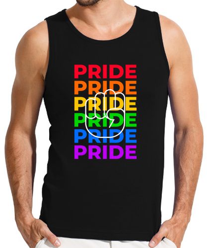 Camiseta Hombre Sin Mangas orgullo gay lgbtq tipografía de arco ir laTostadora - latostadora.com - Modalova