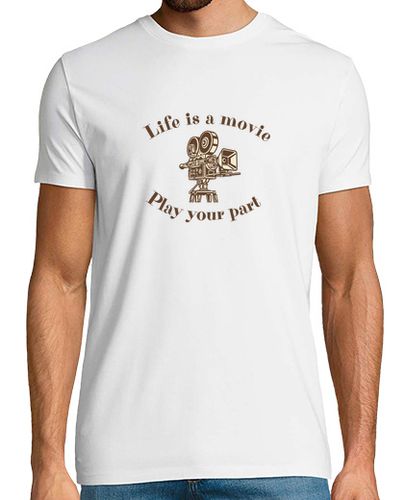 Camiseta la vida es una película juega tu parte - latostadora.com - Modalova