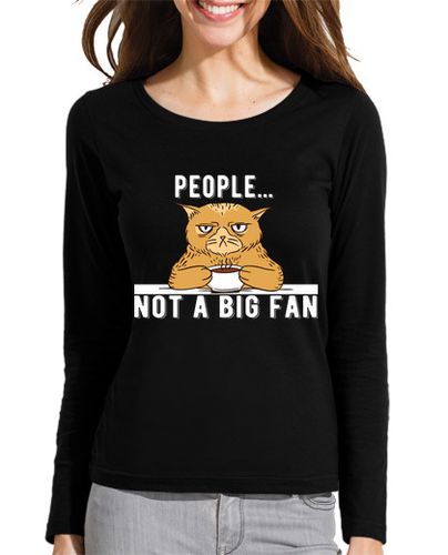 Camiseta mujer la gente no es una gran fan de los gato - latostadora.com - Modalova