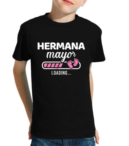 Camiseta Niño Manga Corta hermana mayor cargando laTostadora - latostadora.com - Modalova