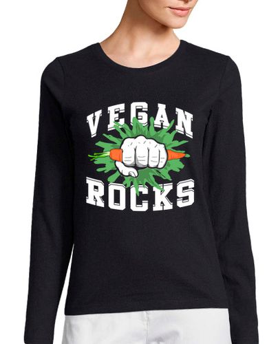 Camiseta mujer Rocas veganas con zanahoria laTostadora - latostadora.com - Modalova