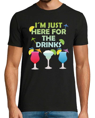 Camiseta solo estoy aquí para las bebidas, alcohol, regalo de fiesta - latostadora.com - Modalova