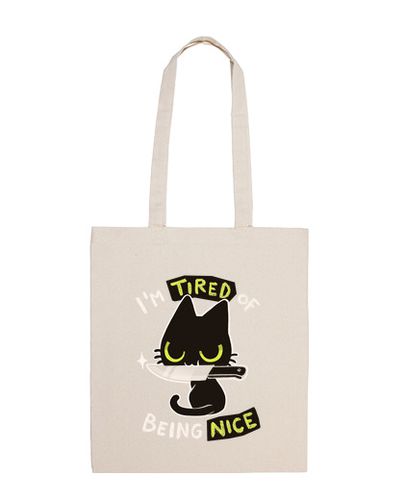 Bolsa Tired of being nice - Cute but rude cat bag laTostadora - latostadora.com - Modalova