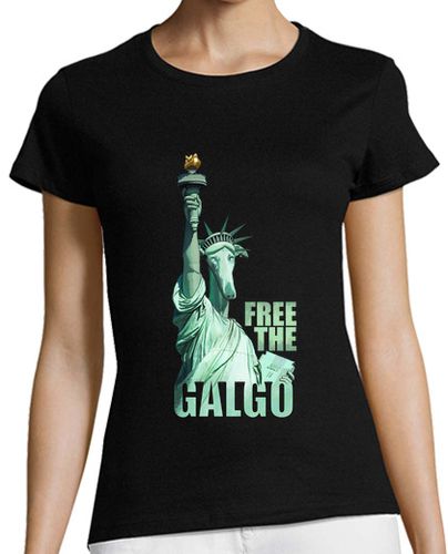 Camiseta mujer Galgo libre - latostadora.com - Modalova