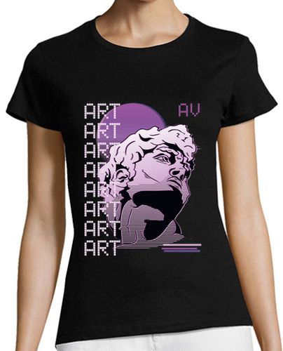 Camiseta mujer busto de escultura de arte vaporwave laTostadora - latostadora.com - Modalova