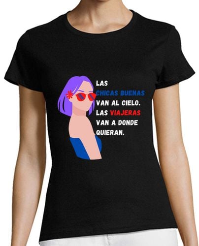 Camiseta Mujer Manga Corta CM-Mujeres viajeras laTostadora - latostadora.com - Modalova