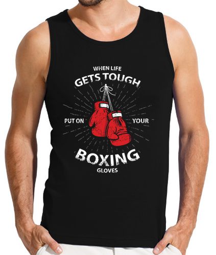 Camiseta Hombre Sin Mangas guantes de boxeo de vida dura laTostadora - latostadora.com - Modalova