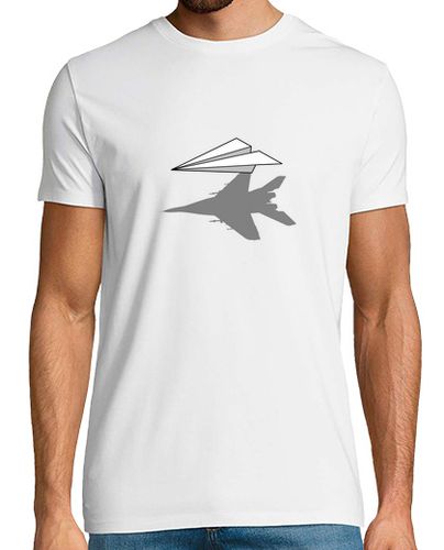 Camiseta avión de papel de sombra - latostadora.com - Modalova