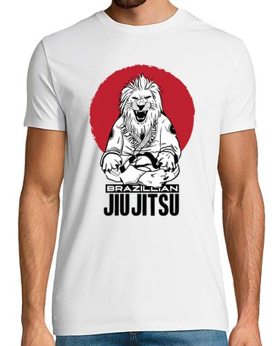 Camiseta jiu jitsu brasileño león rojo atardecer - latostadora.com - Modalova